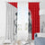 Juraj Janosik Slovakia Window Curtain with Folk Pattern Red White Legend Spirit