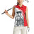 Juraj Janosik Slovakia Women Sleeveless Polo Shirt with Folk Pattern Red White Legend Spirit