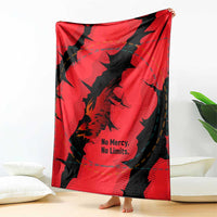 Slovakia Blanket with Red Black Falcon Claw No Mercy Spirit
