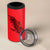 Slovakia 4 in 1 Can Cooler Tumbler with Red Black Falcon Claw No Mercy Spirit
