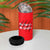 Slovakia 4 in 1 Can Cooler Tumbler with Red Black Falcon Claw No Mercy Spirit