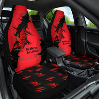 Slovakia Car Seat Cover with Red Black Falcon Claw No Mercy Spirit