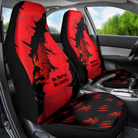 Slovakia Car Seat Cover with Red Black Falcon Claw No Mercy Spirit