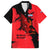 Slovakia Family Matching Long Sleeve Bodycon Dress and Hawaiian Shirt with Red Black Falcon Claw No Mercy Spirit