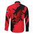 Slovakia Family Matching Long Sleeve Bodycon Dress and Hawaiian Shirt with Red Black Falcon Claw No Mercy Spirit