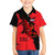 Slovakia Family Matching Long Sleeve Bodycon Dress and Hawaiian Shirt with Red Black Falcon Claw No Mercy Spirit