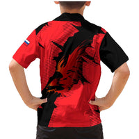 Slovakia Family Matching Mermaid Dress and Hawaiian Shirt with Red Black Falcon Claw No Mercy Spirit