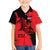 Slovakia Family Matching Off The Shoulder Long Sleeve Dress and Hawaiian Shirt with Red Black Falcon Claw No Mercy Spirit