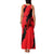Slovakia Family Matching Tank Maxi Dress and Hawaiian Shirt with Red Black Falcon Claw No Mercy Spirit