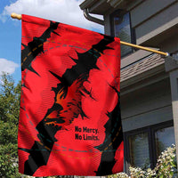 Slovakia Garden Flag with Red Black Falcon Claw No Mercy Spirit