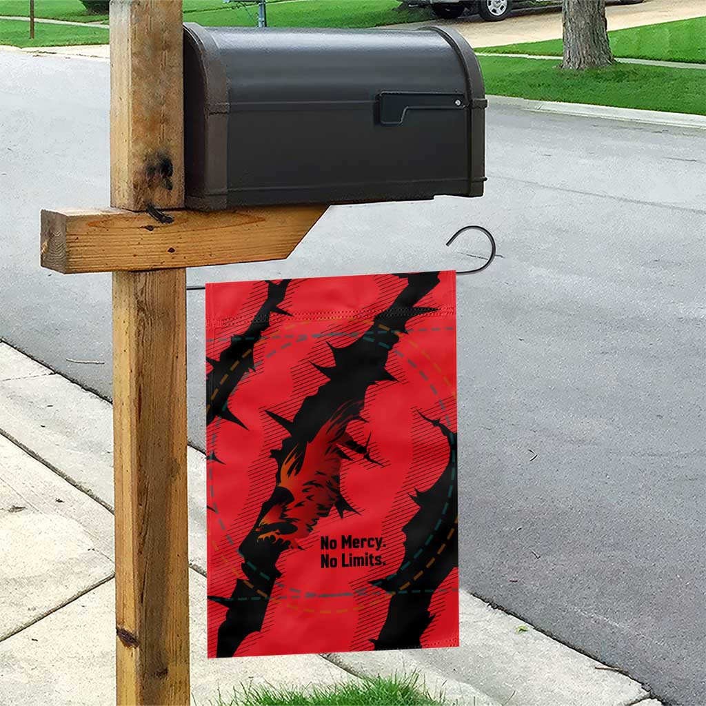 Slovakia Garden Flag with Red Black Falcon Claw No Mercy Spirit