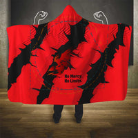 Slovakia Hooded Blanket with Red Black Falcon Claw No Mercy Spirit