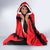 Slovakia Hooded Blanket with Red Black Falcon Claw No Mercy Spirit