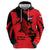 Slovakia Hoodie with Red Black Falcon Claw No Mercy Spirit
