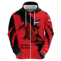 Slovakia Hoodie with Red Black Falcon Claw No Mercy Spirit