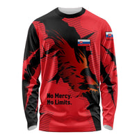 Slovakia Long Sleeve Shirt with Red Black Falcon Claw No Mercy Spirit