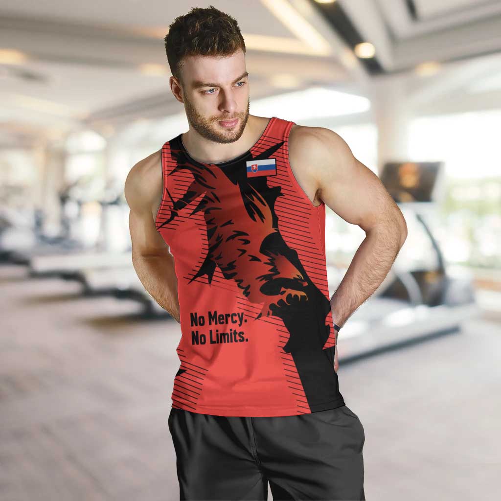 Slovakia Men Tank Top with Red Black Falcon Claw No Mercy Spirit