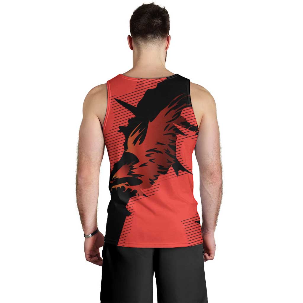 Slovakia Men Tank Top with Red Black Falcon Claw No Mercy Spirit