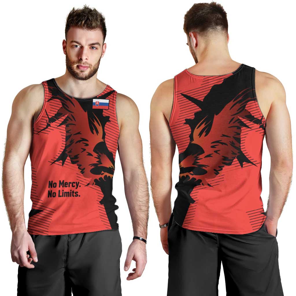 Slovakia Men Tank Top with Red Black Falcon Claw No Mercy Spirit