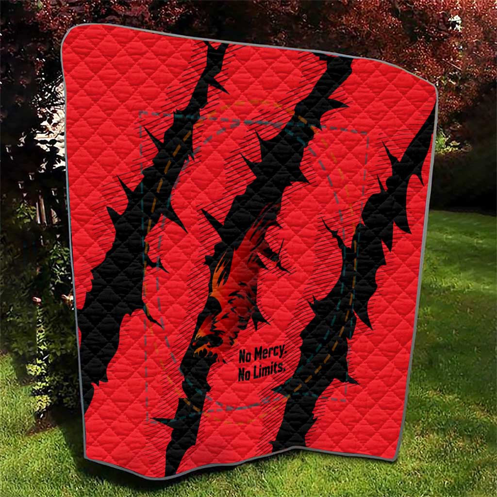 Slovakia Quilt with Red Black Falcon Claw No Mercy Spirit