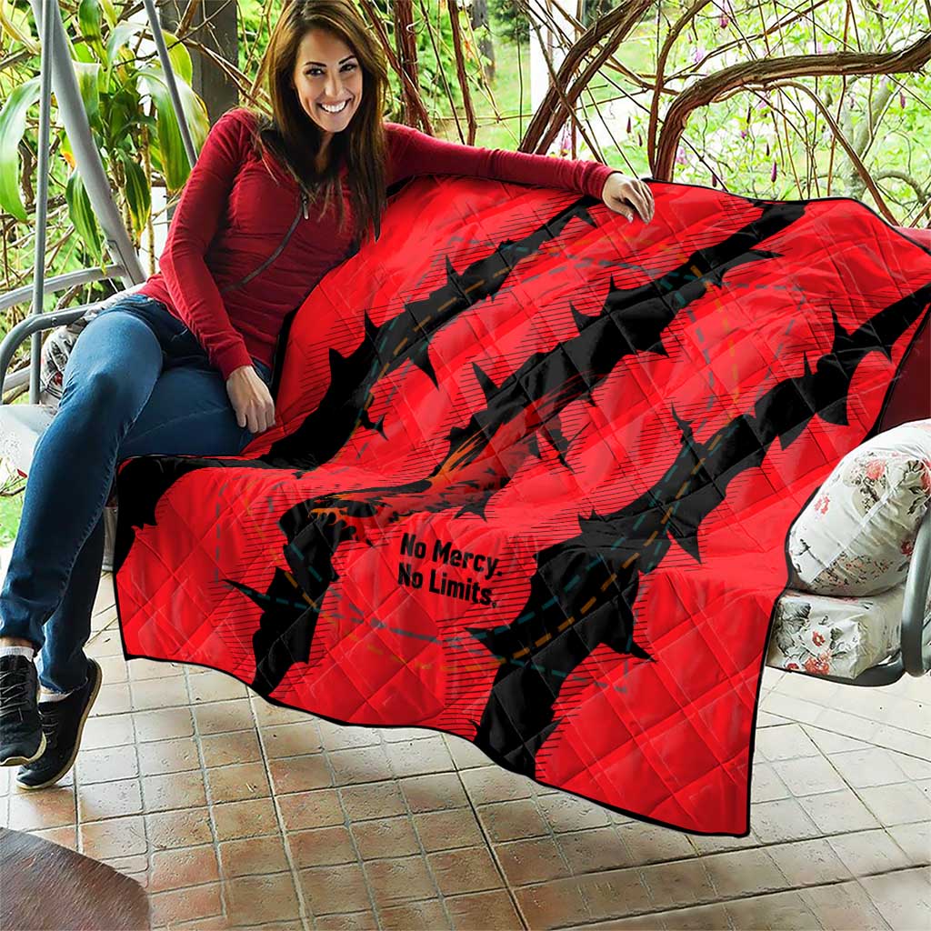 Slovakia Quilt with Red Black Falcon Claw No Mercy Spirit