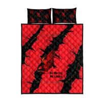 Slovakia Quilt Bed Set with Red Black Falcon Claw No Mercy Spirit