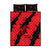 Slovakia Quilt Bed Set with Red Black Falcon Claw No Mercy Spirit