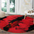 Slovakia Round Carpet with Red Black Falcon Claw No Mercy Spirit