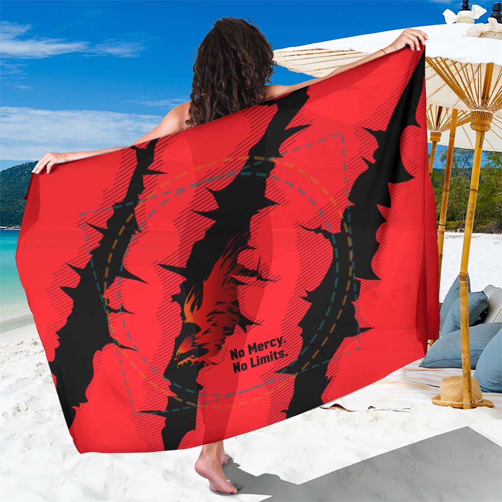 Slovakia Sarong with Red Black Falcon Claw No Mercy Spirit