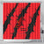Slovakia Shower Curtain with Red Black Falcon Claw No Mercy Spirit