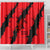 Slovakia Shower Curtain with Red Black Falcon Claw No Mercy Spirit