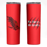 Slovakia Skinny Tumbler with Red Black Falcon Claw No Mercy Spirit