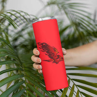 Slovakia Skinny Tumbler with Red Black Falcon Claw No Mercy Spirit