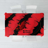 Slovakia Tablecloth with Red Black Falcon Claw No Mercy Spirit