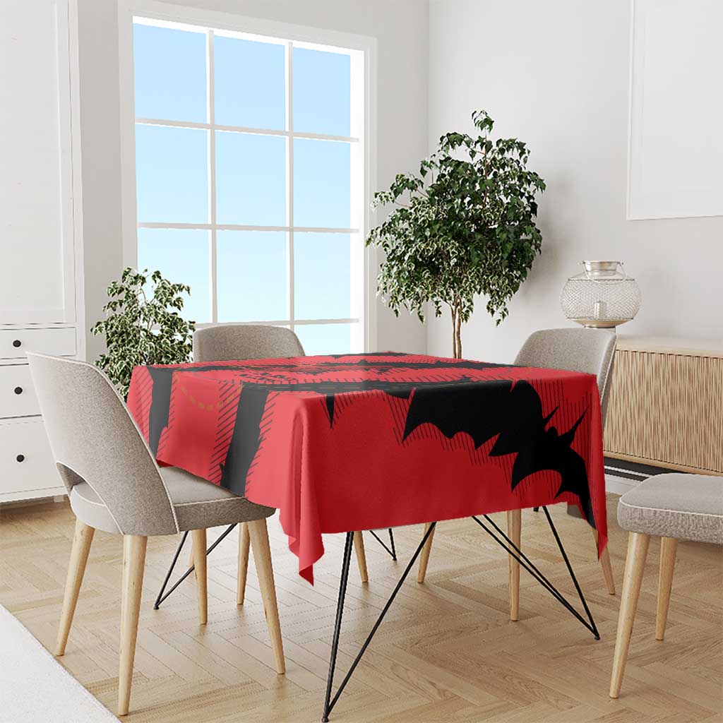 Slovakia Tablecloth with Red Black Falcon Claw No Mercy Spirit