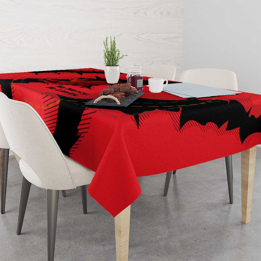 Slovakia Tablecloth with Red Black Falcon Claw No Mercy Spirit