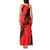 Slovakia Tank Maxi Dress with Red Black Falcon Claw No Mercy Spirit