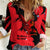 Slovakia Women Casual Shirt with Red Black Falcon Claw No Mercy Spirit