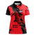 Slovakia Women Polo Shirt with Red Black Falcon Claw No Mercy Spirit