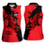Slovakia Women Sleeveless Polo Shirt with Red Black Falcon Claw No Mercy Spirit