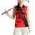 Slovakia Women Sleeveless Polo Shirt with Red Black Falcon Claw No Mercy Spirit