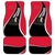 Trinidad and Tobago Flag Crest Design Car Mats with Bold Red Black Diagonal Layout - Wonder Print Shop
