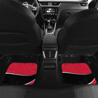 Trinidad and Tobago Flag Crest Design Car Mats with Bold Red Black Diagonal Layout - Wonder Print Shop