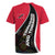 Trinidad and Tobago Flag Crest Design Rugby Jersey with Bold Red Black Diagonal Layout - Wonder Print Shop