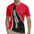 Trinidad and Tobago Flag Crest Design Rugby Jersey with Bold Red Black Diagonal Layout - Wonder Print Shop
