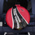 Trinidad and Tobago Flag Crest Design Spare Tire Cover with Bold Red Black Diagonal Layout - Wonder Print Shop
