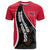 Trinidad and Tobago Flag Crest Design T Shirt with Bold Red Black Diagonal Layout - Wonder Print Shop