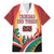 Trinidad and Tobago Scarlet Ibis Family Matching Summer Maxi Dress and Hawaiian Shirt with Tropical Leaves and National Flag Design TS04