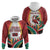 Trinidad and Tobago Scarlet Ibis Hoodie with Tropical Leaves and National Flag Design TS04
