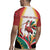 Trinidad and Tobago Scarlet Ibis Rugby Jersey with Tropical Leaves and National Flag Design TS04